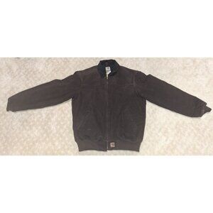 Carhartt Jacket Men's Large Tall J14 DKB Dark Brown Santa Fe Sandstone DuckQuilt